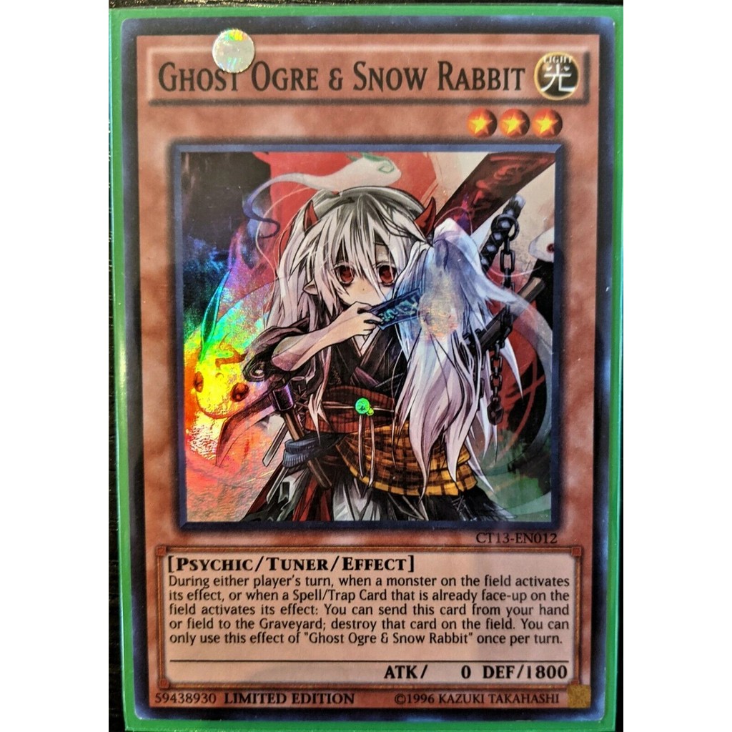 Thẻ bài Yugioh - CT13-EN012 - Ghost Ogre & Snow Rabbit