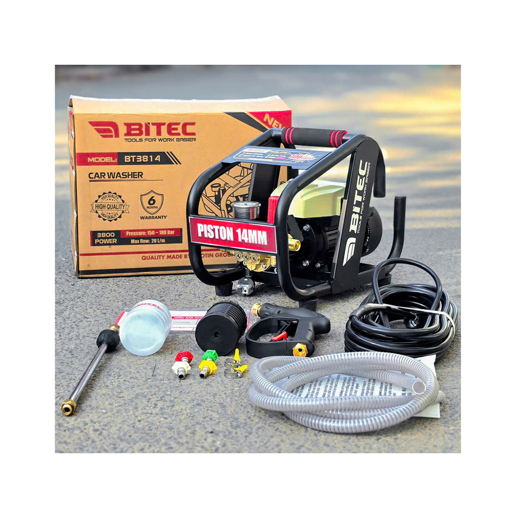 MÁY RỬA XE 3800W 180BAR BT3814 BTEC - HÀNG CHÍNH HÃNG