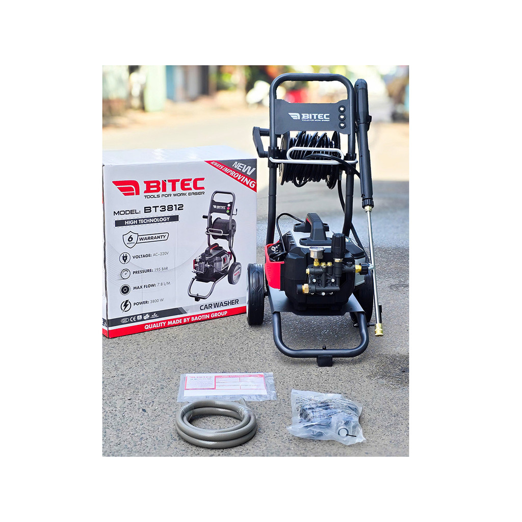 MÁY RỬA XE 3.6KW BT3812 BTEC - HÀNG CHÍNH HÃNG
