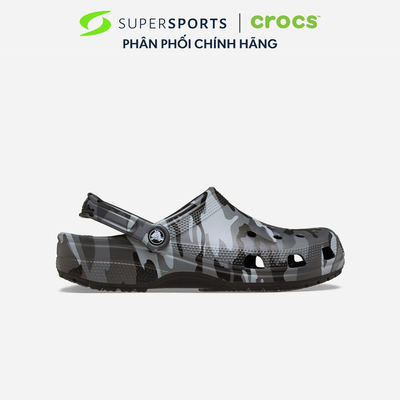 Giày Clog Unisex Crocs Classic Camouflage - Đen - 211936-0DD ADS03 LS100
