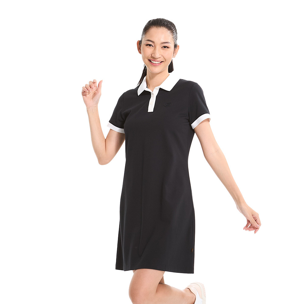 Short Sleeve Polo Dress Nữ Skechers Lifestyle Physical Academia Collection Trendy - L125W045-0018 On
