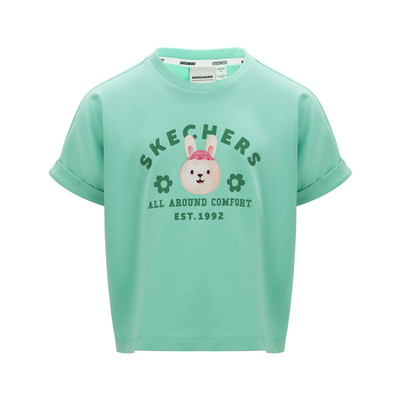 Crop Tee Bé Gái Skechers Crop Tee - SL125G089-MNTG Online Sale