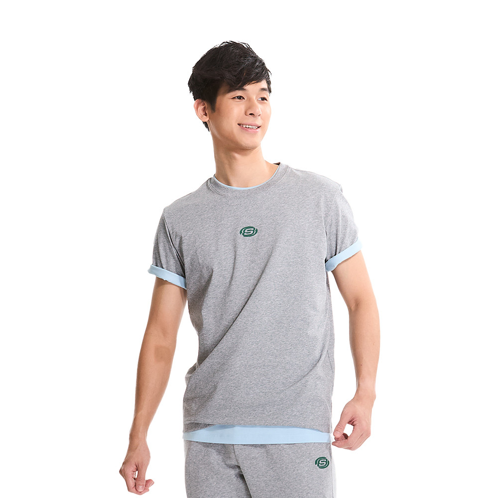 Áo Thun Tay Ngắn Unisex Skechers Lifestyle Physical Academia Collection Lounge Short Sleeve Tee - L2
