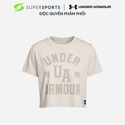 Áo Thun Nữ Under Armour Varsity Boxy Crop Short Sleeve - 6011168-110
