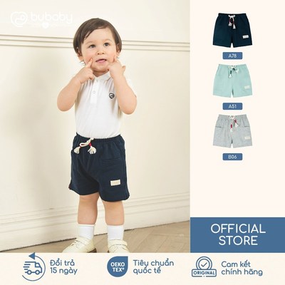 BU Baby Quần cộc short đùi kiểu dáng thể thao năng động từ 7 đến 23 kg | Quần áo sơ sinh cao cấp mềm mịn | KCT430000