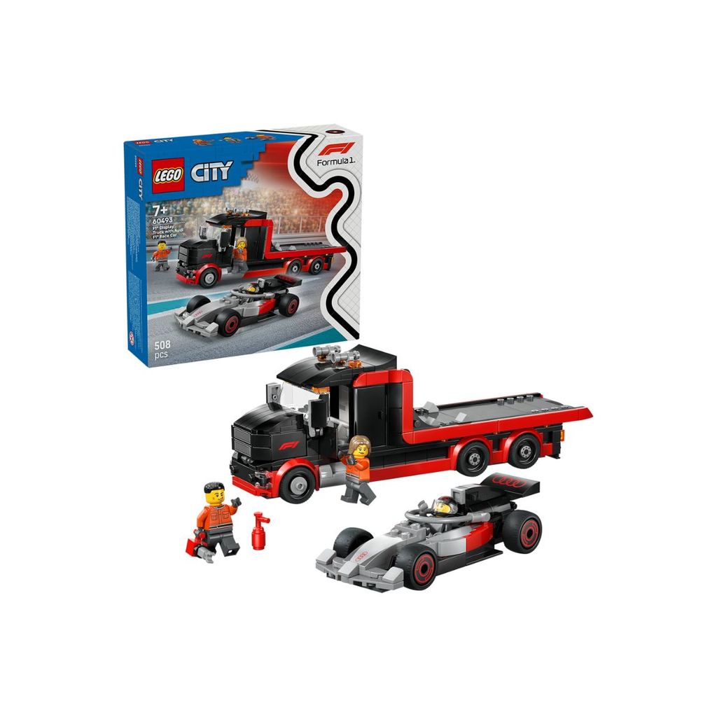 Đồ Chơi Lắp Ráp Xe Tải Trưng Bày F1 Kèm Xe Đua Audi F1 LEGO CITY 60493 (508 Chi Tiết)