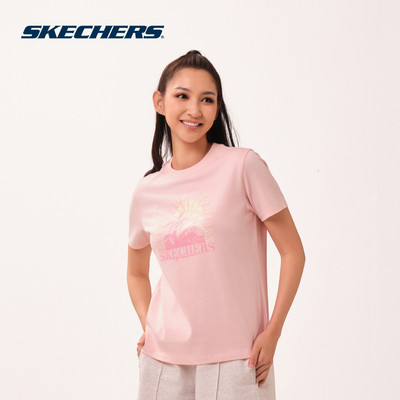 Áo Thun Tay Ngắn Nữ Skechers Cali Summer Iconic Short Sleeve Tee - SL126W163-00F2