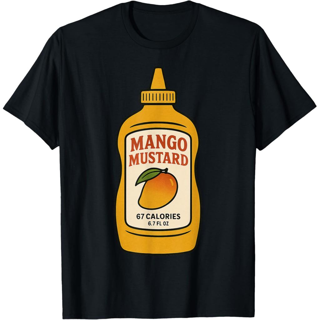 Áo thun cotton nam Mango Mustard 67 Six Seven 6-7 - Áo thun Brainrot Slang Meme ngộ nghĩnh