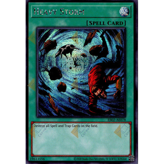 [ Bài Yugioh Chính Hãng ] ES02-AE078 Heavy Storm - Secret Rare