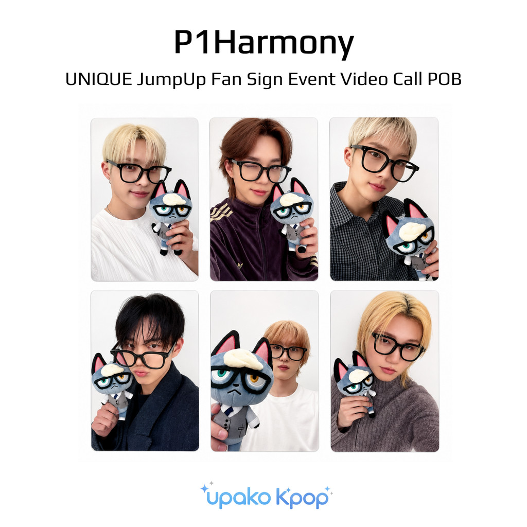 P1Harmony UNIQUE JumpUp Fan Sign Event Video Call POB Official Photocard