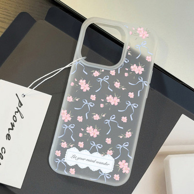 Suntaiho Cherry Blossom Bows Crystal Clear In hình TPU chống sốc cho iPhone 17-11 X XS XR Pro Max Plus