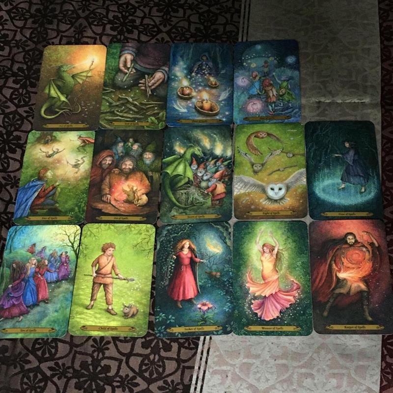 78 chiếc Forest of Enchantment Tarot Cards Deck Game Tiếng Anh Broad Game