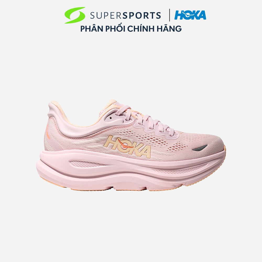 Giày Chạy Bộ Nữ HOKA Bondi 9 Wide - Hồng - 1162014-LRMT