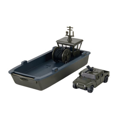 Đồ Chơi Mô Hình Thuyền Chở Xe Bán Tải Chiến Đấu Desert Lion SIKU 8327