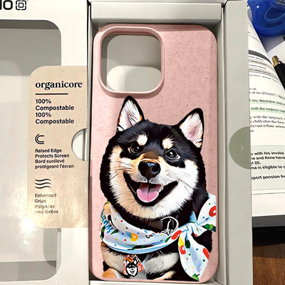 Suntaiho Dễ Thương Chó Shiba Pastel In Hình Mắt Cá Chân Ốp Lưng TPU Chống Sốc Cho iPhone 17 16 15 14 13 12 11 X XS XR Pro Max Plus