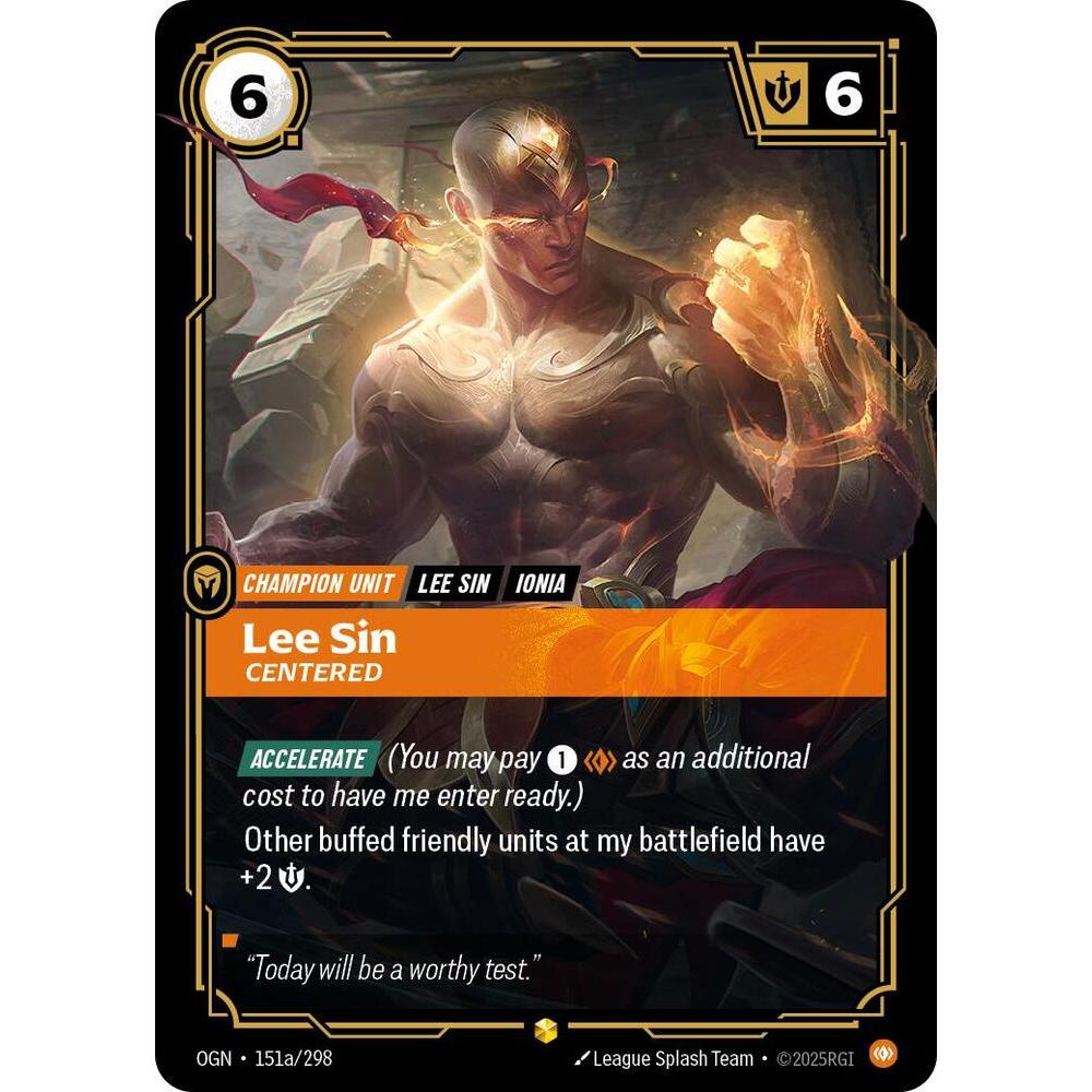 Riftbound TCG - Origins - Lee Sin - Centered (Alternate Art) (151a/298) Foil