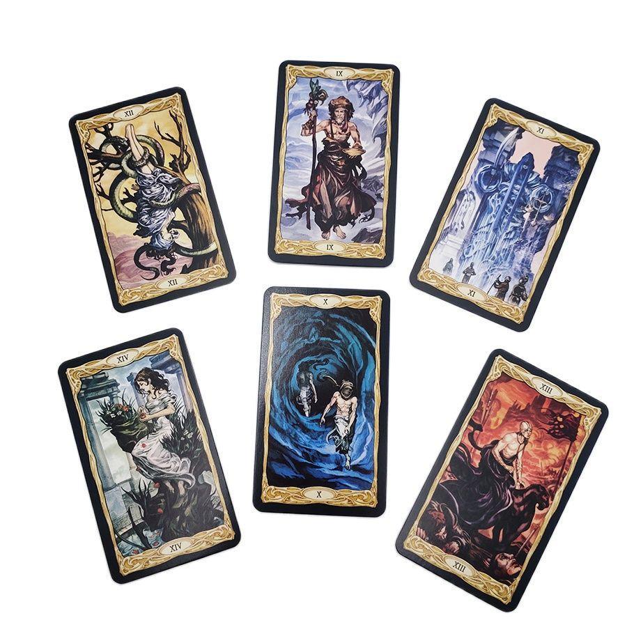 Epic Tarot Deck Friends Party Board Game Phù thủy Bói toán Số phận Trò chơi 78 Thẻ Giải trí gia đình