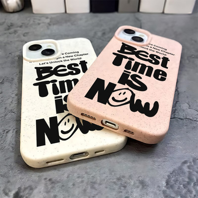 Suntaiho Bold Trích Dẫn In Hình Màu Hồng Ốp Lưng TPU Chống Sốc Cho iPhone 17 16 15 14 13 12 11 X XS XR Pro Max Plus