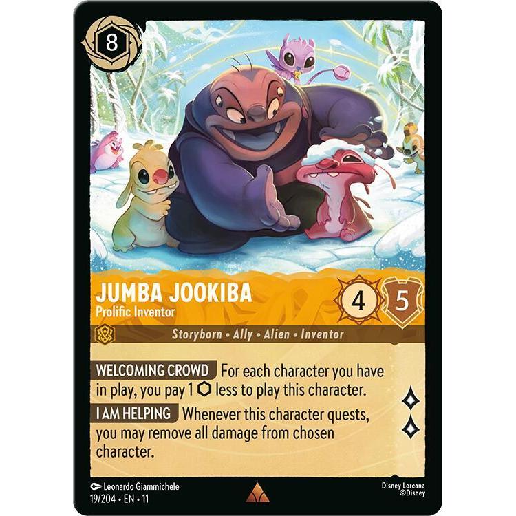 Disney Lorcana ~Winterspell~ Jumba Jookiba - Prolific Inventor (19/204)