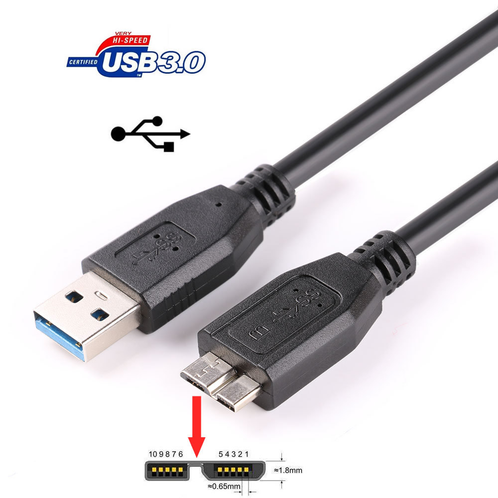 Cáp USB 3.0 fr WD Elements 1TB Ổ cứng gắn ngoài di động WDBUZG0010BBK-WESN