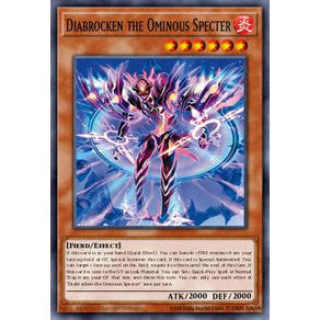 [YFS] 1 thẻ bài PKM/Yugioh TCG BLZD-EN025 - Diabrocken the Ominous Specter - Common - Blazing Domini