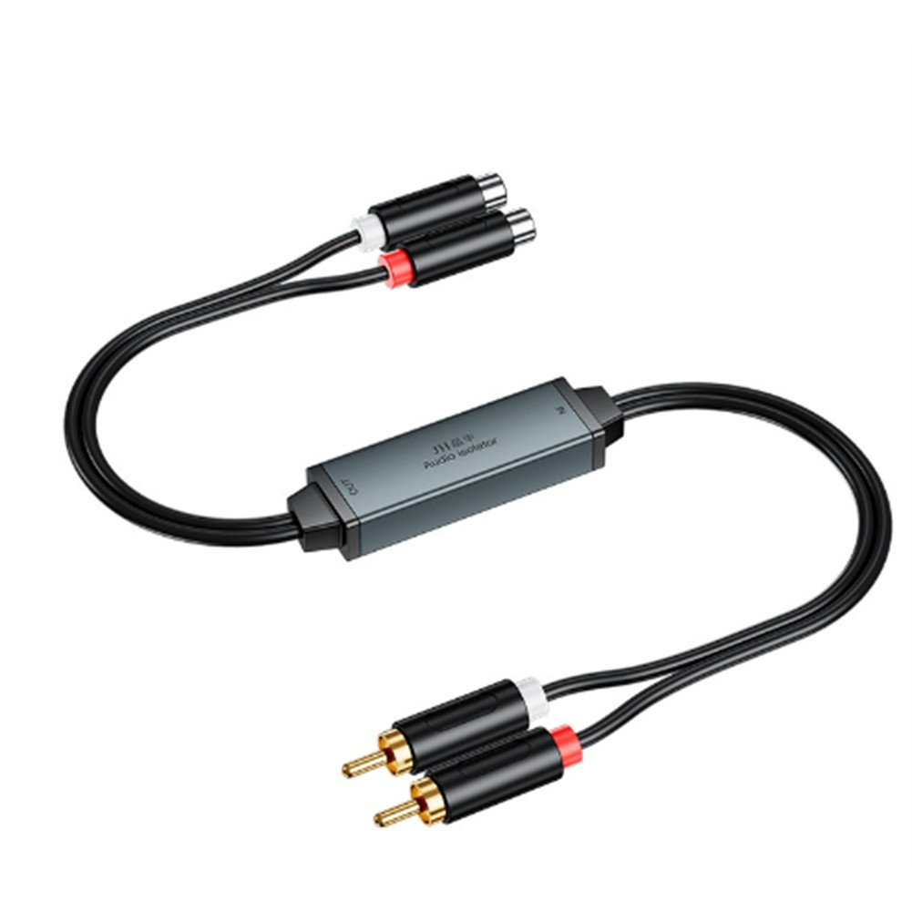 AV100C for RCA Audio Isolator Common Ground Noise Filter 3.5mm Anti-Interference Noise Canceller Car