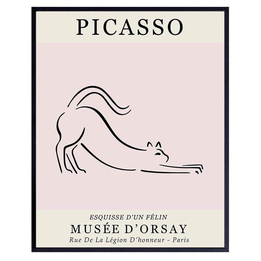 Mèo Trang Trí Nhà Pablo Picasso Nghệ Thuật Treo Tường Picasso Poster Mèo Nghệ Thuật Treo Tường Pablo