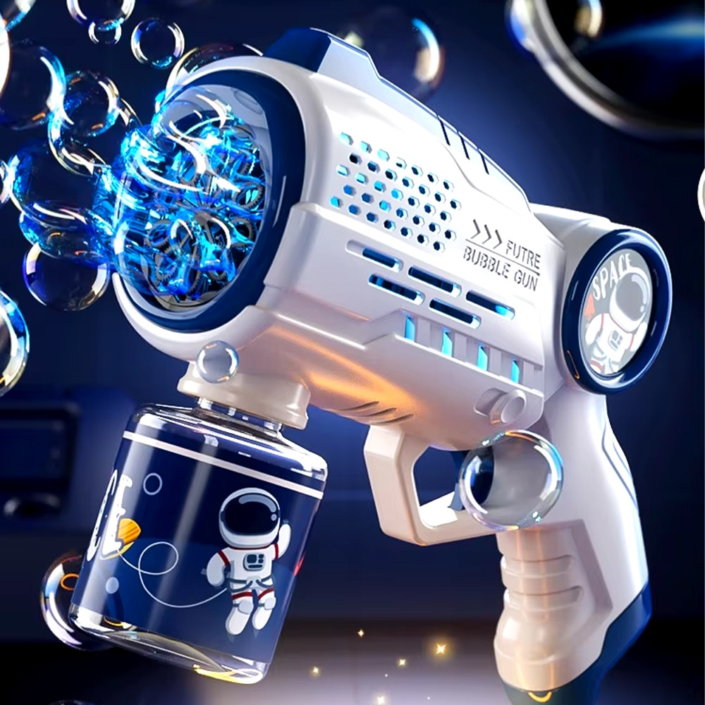 HENG LIN Balloon Bubble Gun Phi hành gia Đồ chơi súng bong bóng 8 lỗ - HL030