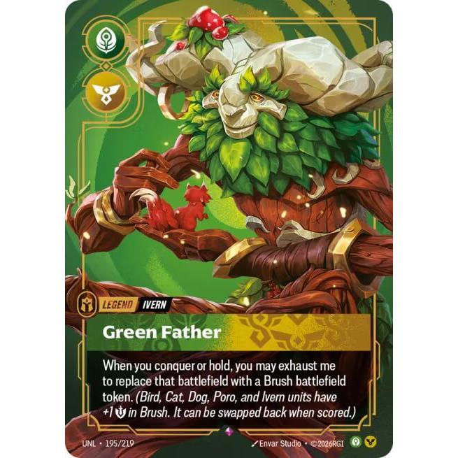 Riftbound TCG - Unleashed - Ivern - Green Father (195/219) Foil