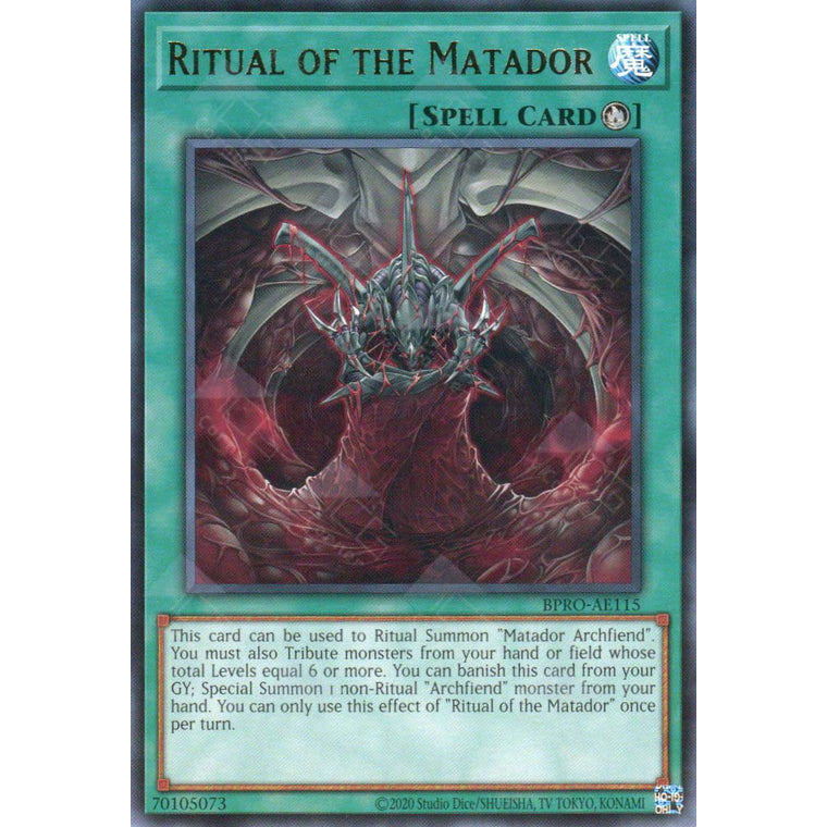 Thẻ bài Yugioh - BPRO-AE115 - Ritual of the Matador