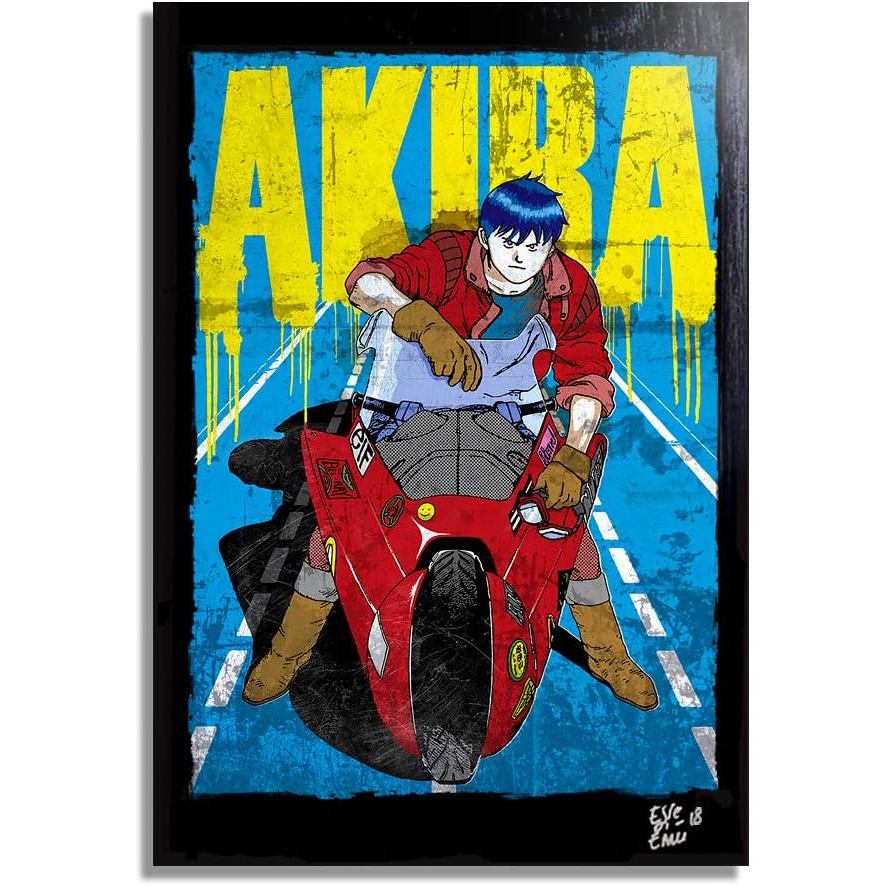Kaneda từ Akira Katsuhiro Otomo Pop-Art Đóng Khung Tranh Mỹ Thuật Hình Ảnh Trên Vải Tác Phẩm Nghệ Th