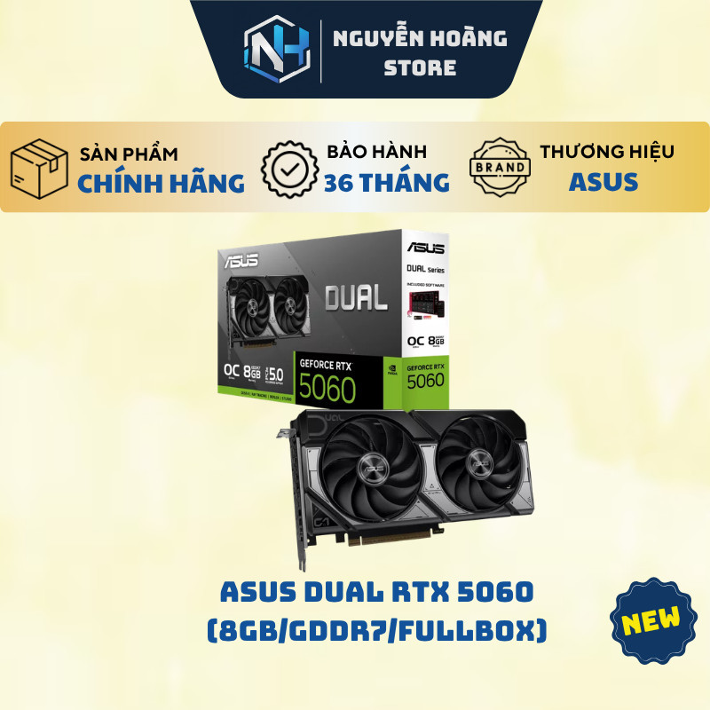 VGA card màn hình ASUS DUAL RTX 5060 8GB