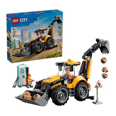 Đồ Chơi Lắp Ráp Xe Xúc Đào Màu Vàng LEGO CITY 60480 (301 chi tiết)
