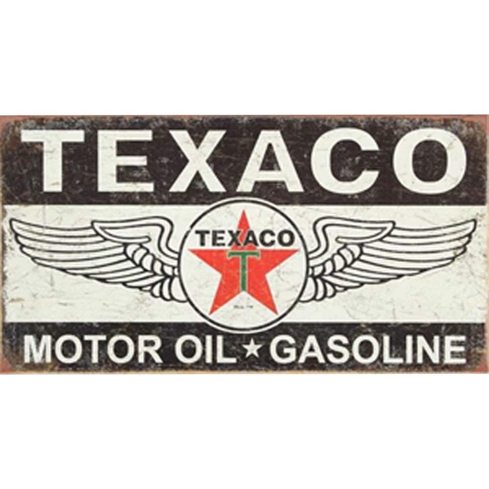CBTsupply TEXACO Motor Xăng Retro Thiếc Wall Signs Vintage Metal Signs