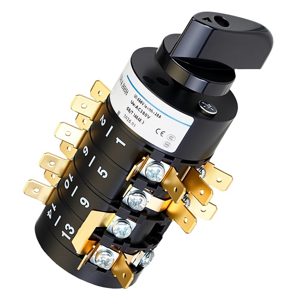 [TARO] Công tắc thay đổi kết hợp 4 phần HZ5B-20 / 4 7Gear Công tắc Cam quay thông thường