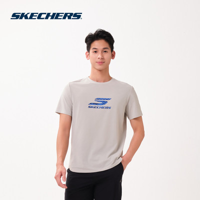Áo Thun Tay Ngắn Nam Skechers Walking Performance Short Sleeve Tee - SP126M114-03ZZ