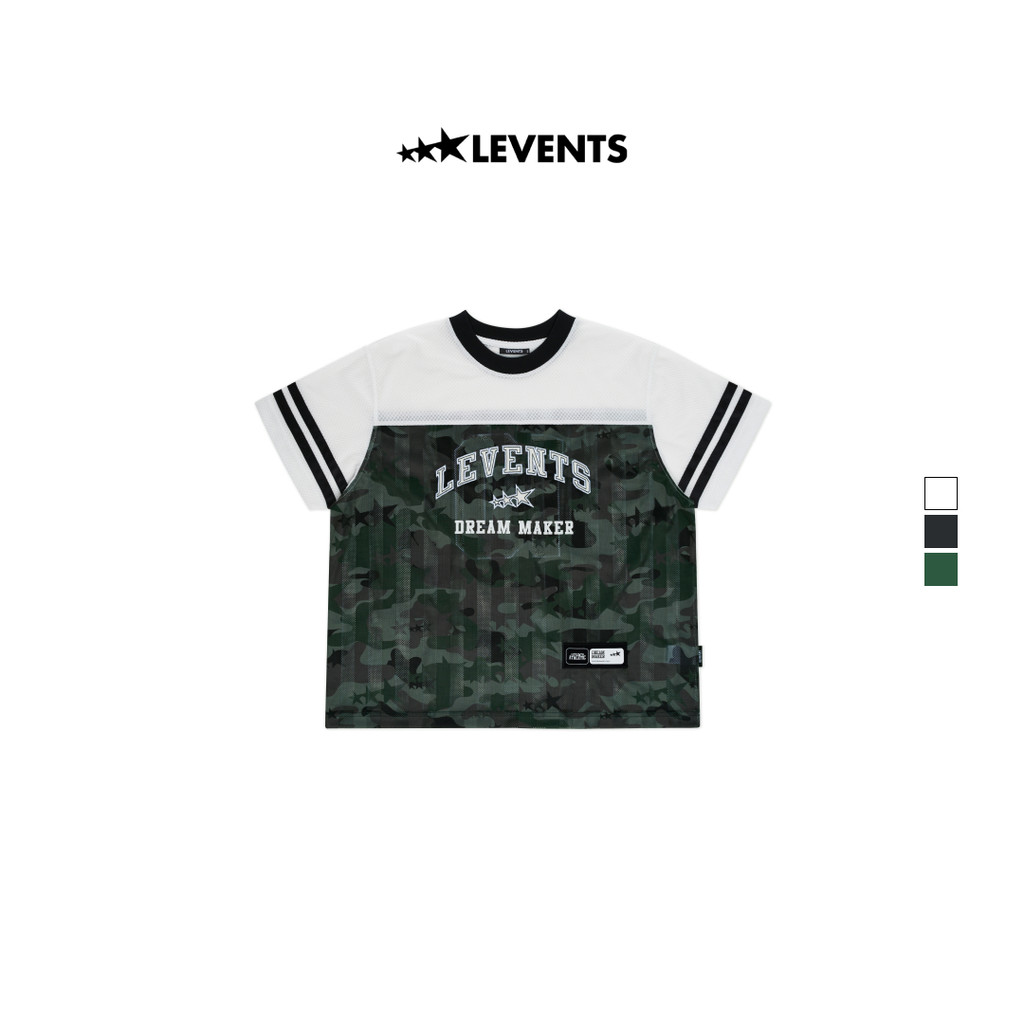 Áo Jersey Levents Camo Boxy Jersey Thun Lưới