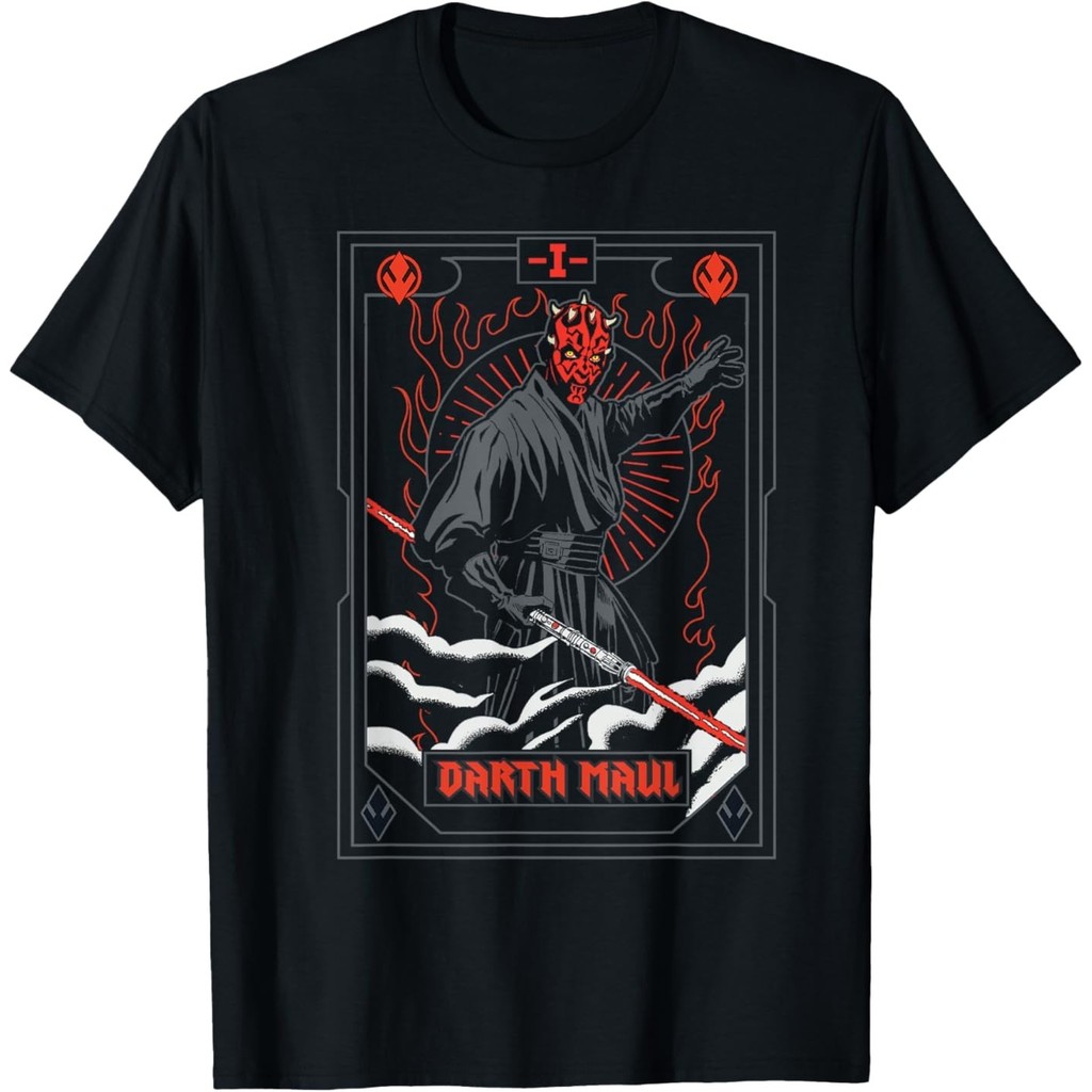 Áo thun Unisex Phantom Menace Darth Maul Tarot Card