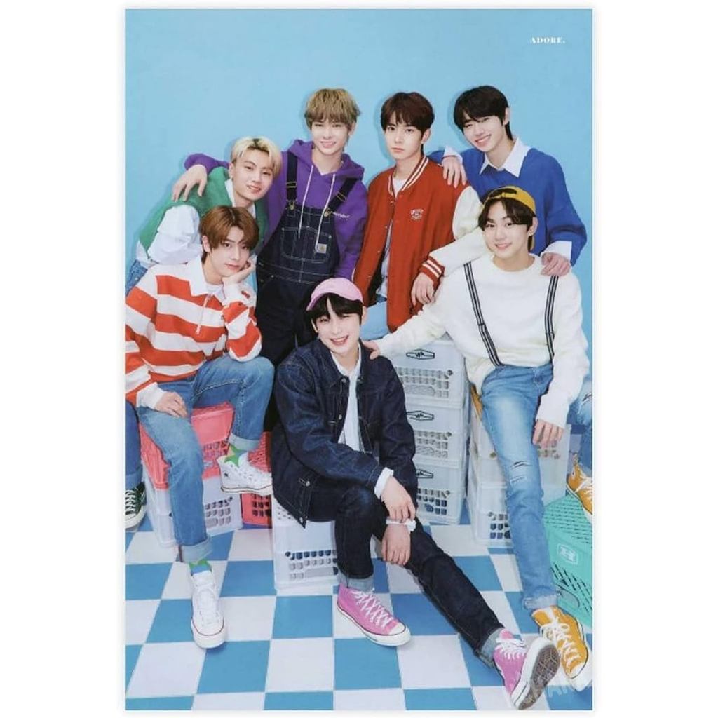 HCHANA KPOP ENHYPEN Nghệ Thuật Vintage Canvas Poster Trang Trí Nghệ Thuật Treo Tường In Hình Tranh C