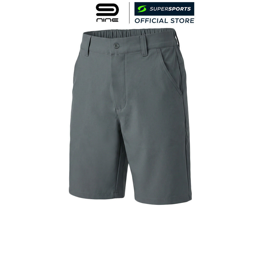 Quần short chơi gôn trẻ em màu xám 9NINE