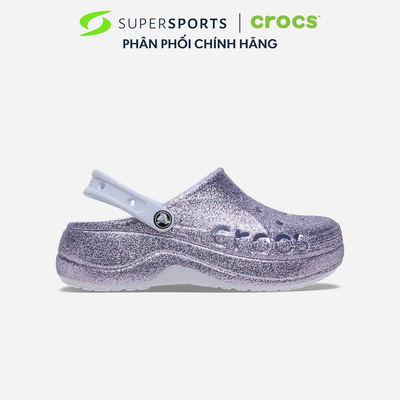 Giày Clog Nữ Crocs Baya Platform Glitter - 208459-5AF ADS10 LS400