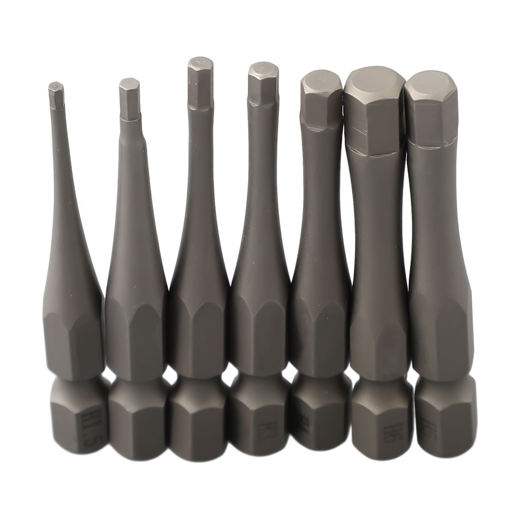 Giải phóng mặt bằng 50mm 1 / 4 hex Shank Tua vít Bit H1.5 H 2 cho H2.5 H3 H4 H5 H6