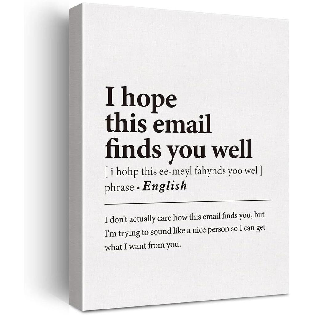 Email này Tìm Bạn In Canvas Nghệ Thuật Treo Tường Ngộ nghĩnh Trang Trí Văn Phòng Tại Nhà Tác Phẩm Hi