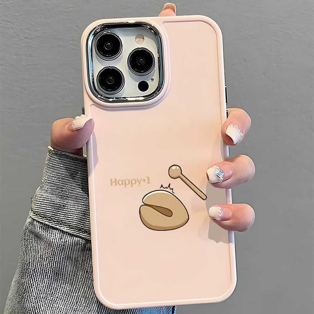 Gourmet Fortune Cookie Glossy Đen In Hình Trong Suốt Chống Sốc TPU Dành Cho iPhone 17-11 X XS XR Pro