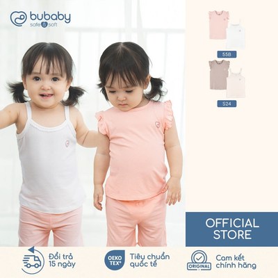 BU Baby Set 2 áo bé gái Siro basic hàn quốc | Quần áo sơ sinh cao cấp mềm mịn | IVS303100