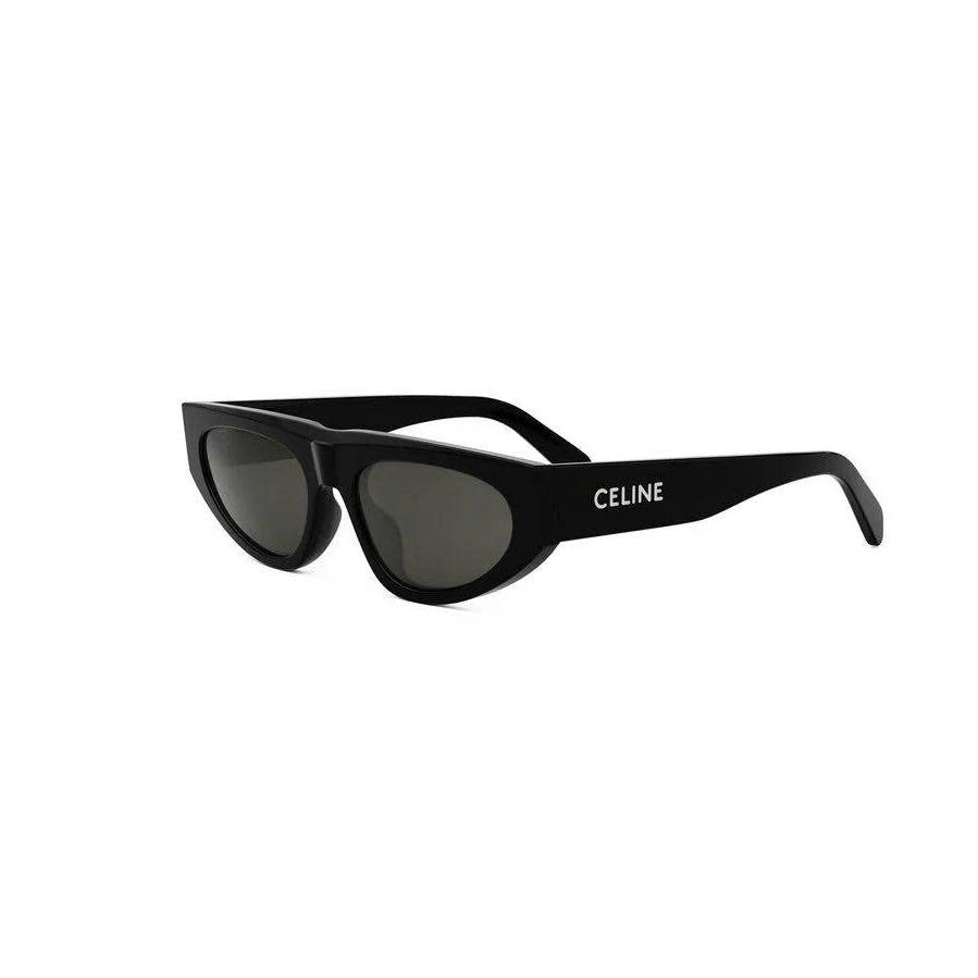 Kính Mát CELINE Chính Hãng CL40315U 01A, Dáng Oval Hẹp, Gọng Đen Cao Cấp