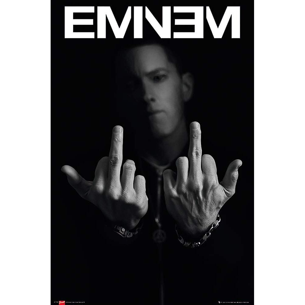 Poster Âm Nhạc / Cá Tính Eminem (Ngón Tay / Lật Chim) (Size 24 "x 36")
