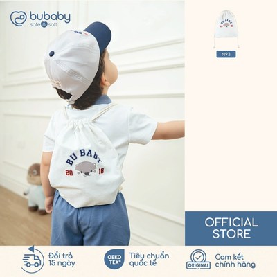 BU Baby Phụ kiện Túi canvas dây rút sang xinh tiện dụng bé trai bé gái| Quần áo sơ sinh cao cấp mềm mịn | ACT120901