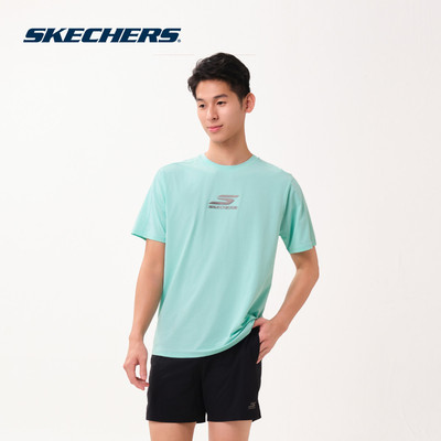 Áo Thun Tay Ngắn Nam Skechers Running Performance Short Sleeve Tee - SP126M107-013Y