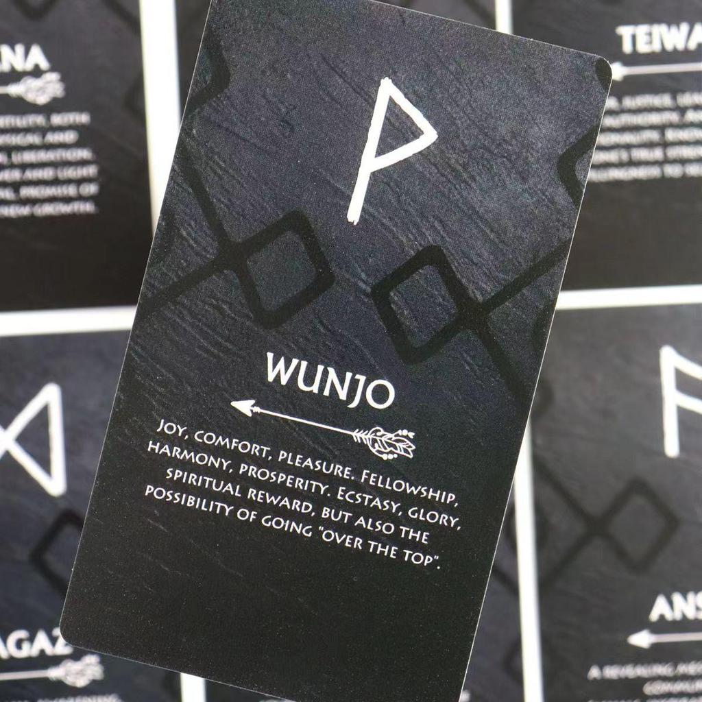 10.3 * 6cm Runes Oracle Deck 26 Chiếc Thẻ Chiếu Sáng Cuộc Sống Của Bạn Và Biến Đổi Biểu Hiện